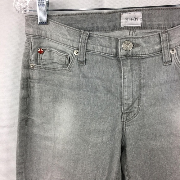 Hudson Krista Ankle Super Skinny Jeans Gray Sz 28 - Picture 7 of 13